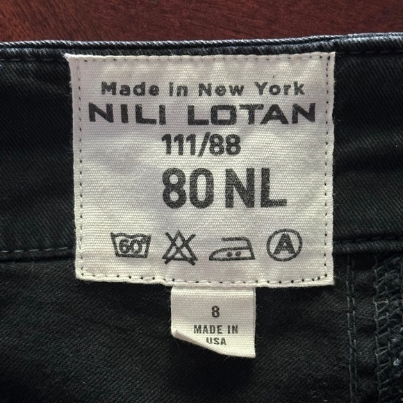 Nili Lotan Cropped Military Jogger Pants Black Women’s Size 8 - Picture 11 of 15